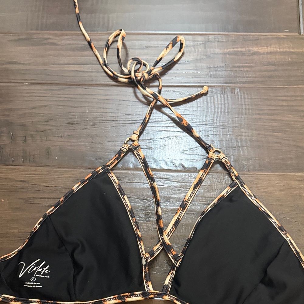 Violate the dress code bikini top Leopard Print Triangle - Picture 8 of 10